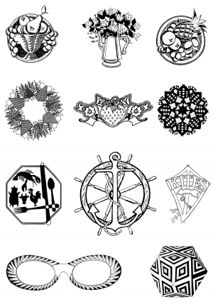 Chinese Style Classical StyleBump Black And White