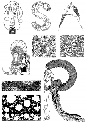 中式古典花纹凹凸黑白-ID:109460431
