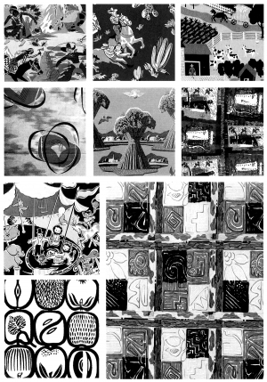 Chinese Style Classical StyleBump Black And White