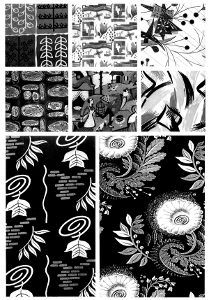 Chinese Style Classical StyleBump Black And White