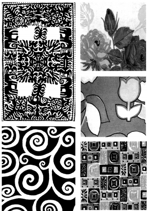 Chinese Style Classical StyleBump Black And White