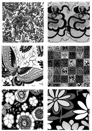 Chinese Style Classical StyleBump Black And White