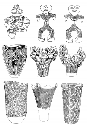 Chinese Style Classical StyleBump Black And White