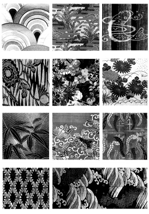 Chinese Style Classical StyleBump Black And White