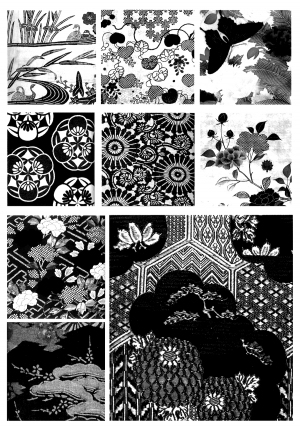 Chinese Style Classical StyleBump Black And White