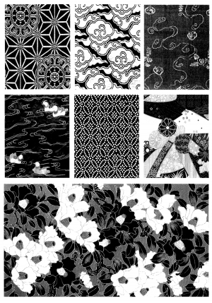 Chinese Style Classical StyleBump Black And White