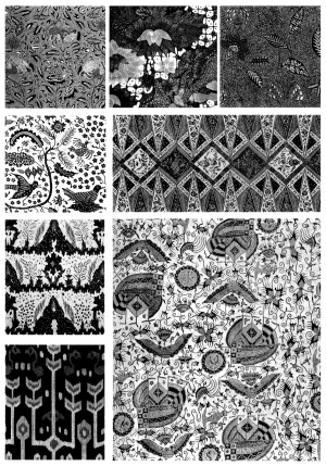 Chinese Style Classical StyleBump Black And White