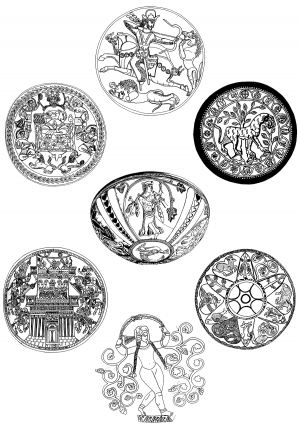 Chinese Style Classical StyleBump Black And White