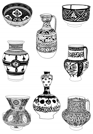 Chinese Style Classical StyleBump Black And White