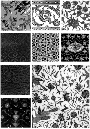 Chinese Style Classical StyleBump Black And White