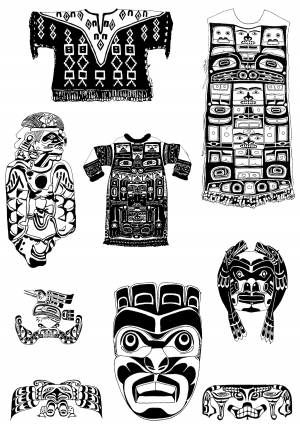 Chinese Style Classical StyleBump Black And White