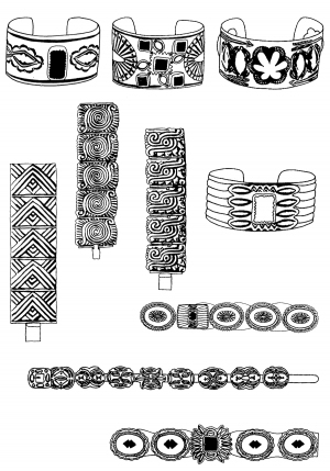 Chinese Style Classical StyleBump Black And White