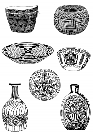 Chinese Style Classical StyleBump Black And White