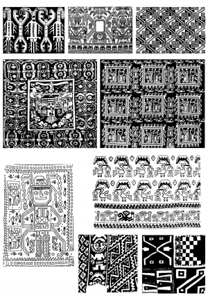 Chinese Style Classical StyleBump Black And White