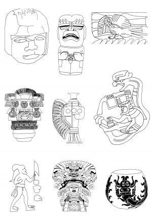 Chinese Style Classical StyleBump Black And White