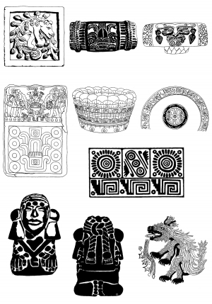 Chinese Style Classical StyleBump Black And White