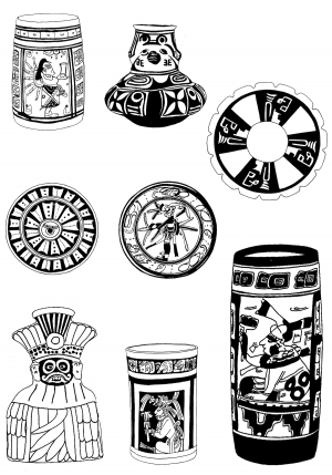 Chinese Style Classical StyleBump Black And White