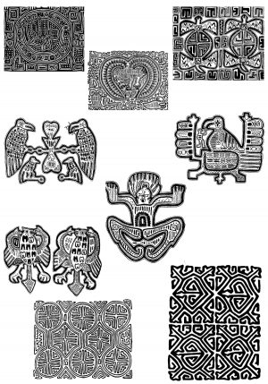 Chinese Style Classical StyleBump Black And White