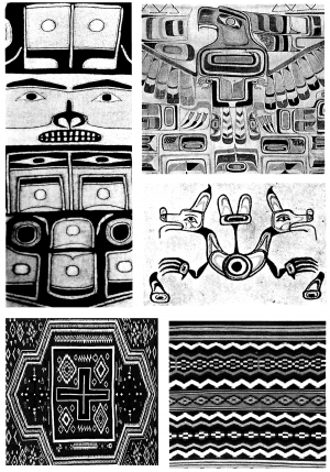 Chinese Style Classical StyleBump Black And White