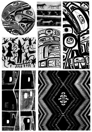 Chinese Style Classical StyleBump Black And White