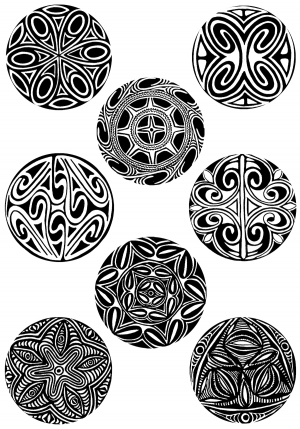 Chinese Style Classical StyleBump Black And White