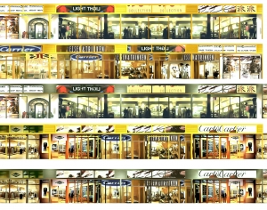 商场店铺门面橱窗玻璃-ID:499016055