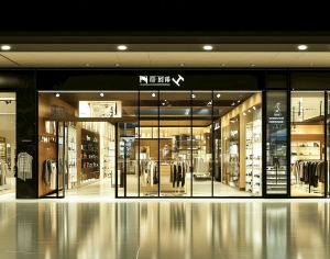 商场店铺门面橱窗玻璃-ID:734894992