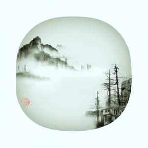 新中式植物装饰画-ID:213459973