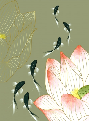 新中式装饰画-ID:439068082