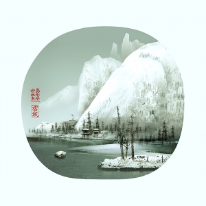 新中式装饰画-ID:646039969