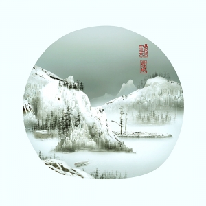 新中式装饰画-ID:529376031