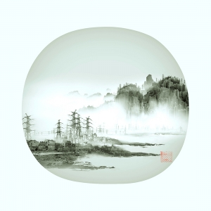 新中式装饰画-ID:922856095