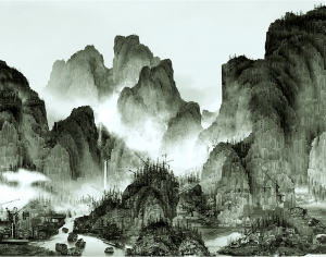 新中式装饰画-ID:184309018