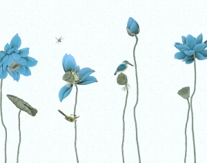 新中式花鸟壁纸壁画-ID:467962034