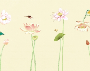 新中式花鸟壁纸壁画-ID:908456095