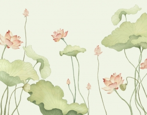 新中式花鸟壁纸壁画-ID:475414046