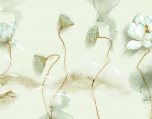 新中式花鸟壁纸壁画-ID:375878881