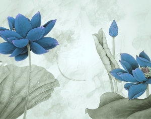 新中式花鸟壁纸壁画-ID:857772113