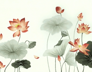 新中式花鸟壁纸壁画-ID:636393071