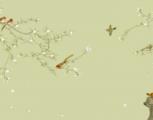 新中式花鸟壁纸壁画-ID:840965031