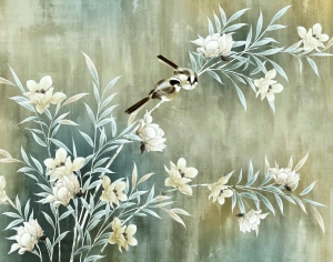 新中式花鸟壁纸壁画-ID:596869051