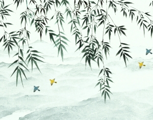 新中式花鸟壁纸壁画-ID:930031066