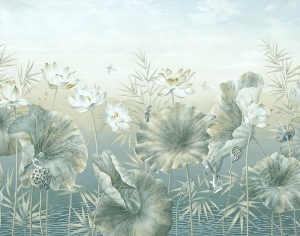 新中式花鸟壁纸壁画-ID:654289966