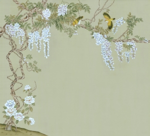 新中式花鸟壁纸壁画-ID:866909039