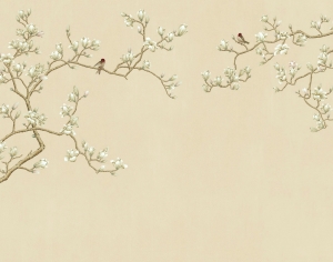 新中式花鸟壁纸壁画-ID:431269886