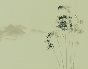 新中式花鸟壁纸壁画-ID:967607025