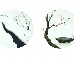 新中式花鸟壁纸壁画-ID:453579904