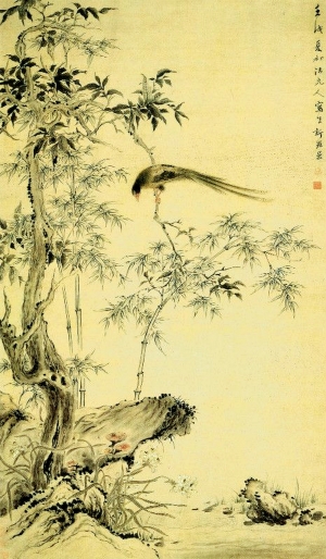 新中式装饰画-ID:417089556