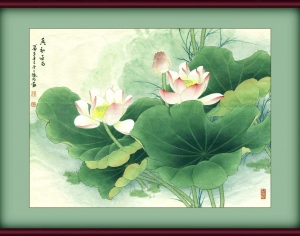新中式装饰画-ID:351325992