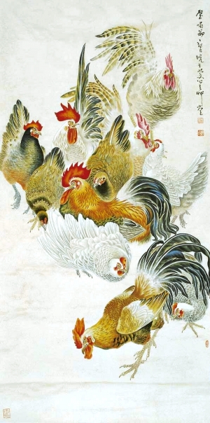 新中式装饰画-ID:378510955